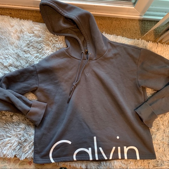 Calvin Klein Jeans Tops - Calvin Klein Jeans cropped hoodie